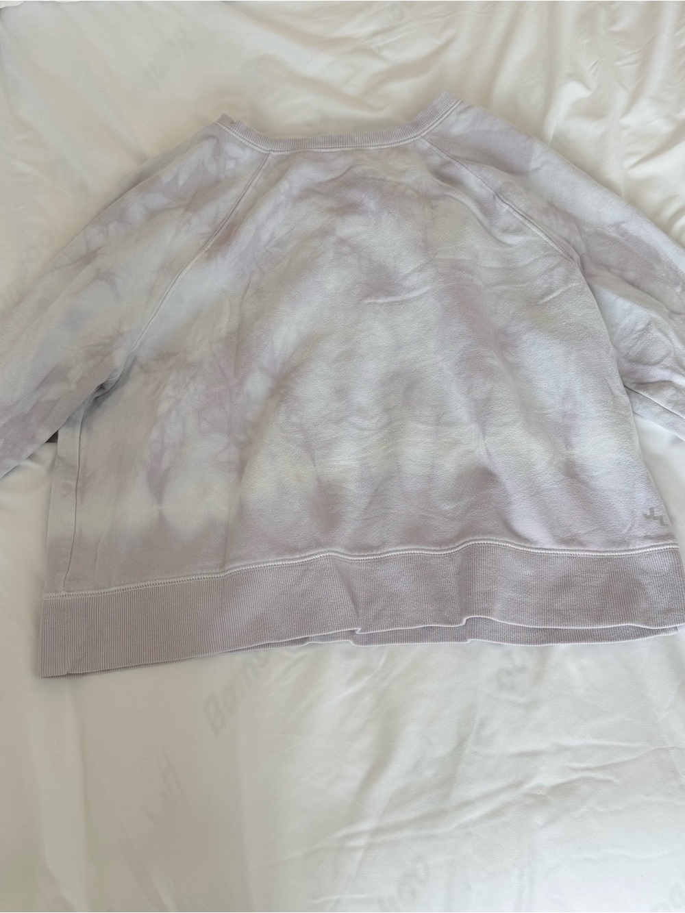 Joy Lab Grey Purple Tie Dye Crewneck Sweatshirt Pullover - Picture 3 of 6